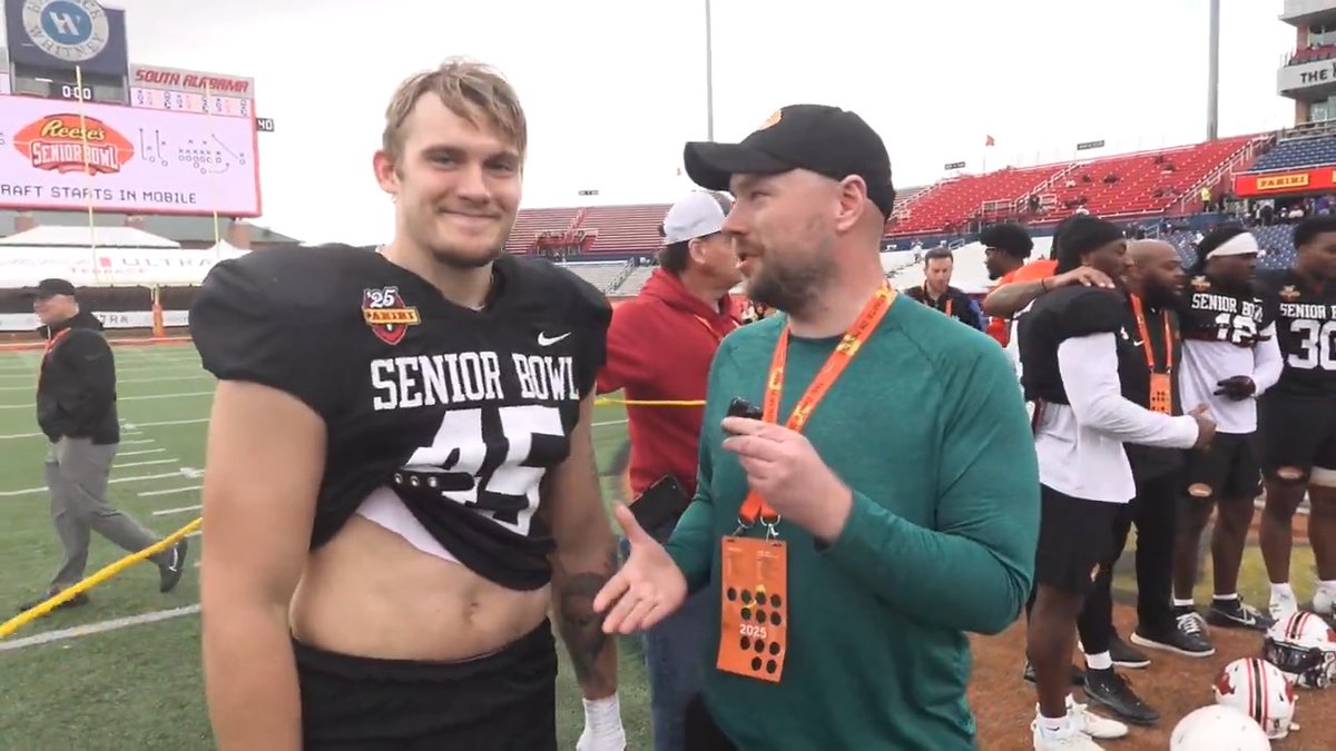 "From Luke Kuechly's style of play ..., his preparation, is something I like to think that I apply to my game as well." — Cody Lindenberg spoke to Thor Nystrom about the Senior Bowl, his NFL comp & reuniting w/ some Minnesota teammates & coaches in Mobile: