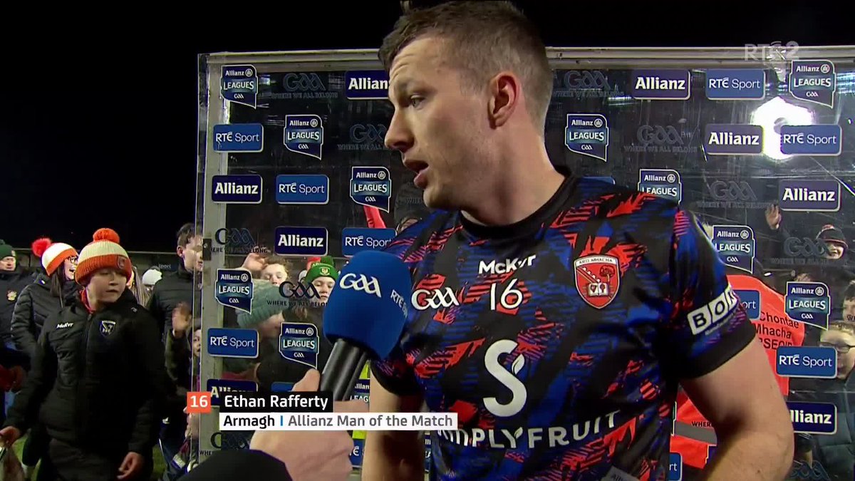 Armagh's marauding goalkeeper Ethan Rafferty is a well-deserved man of the match.