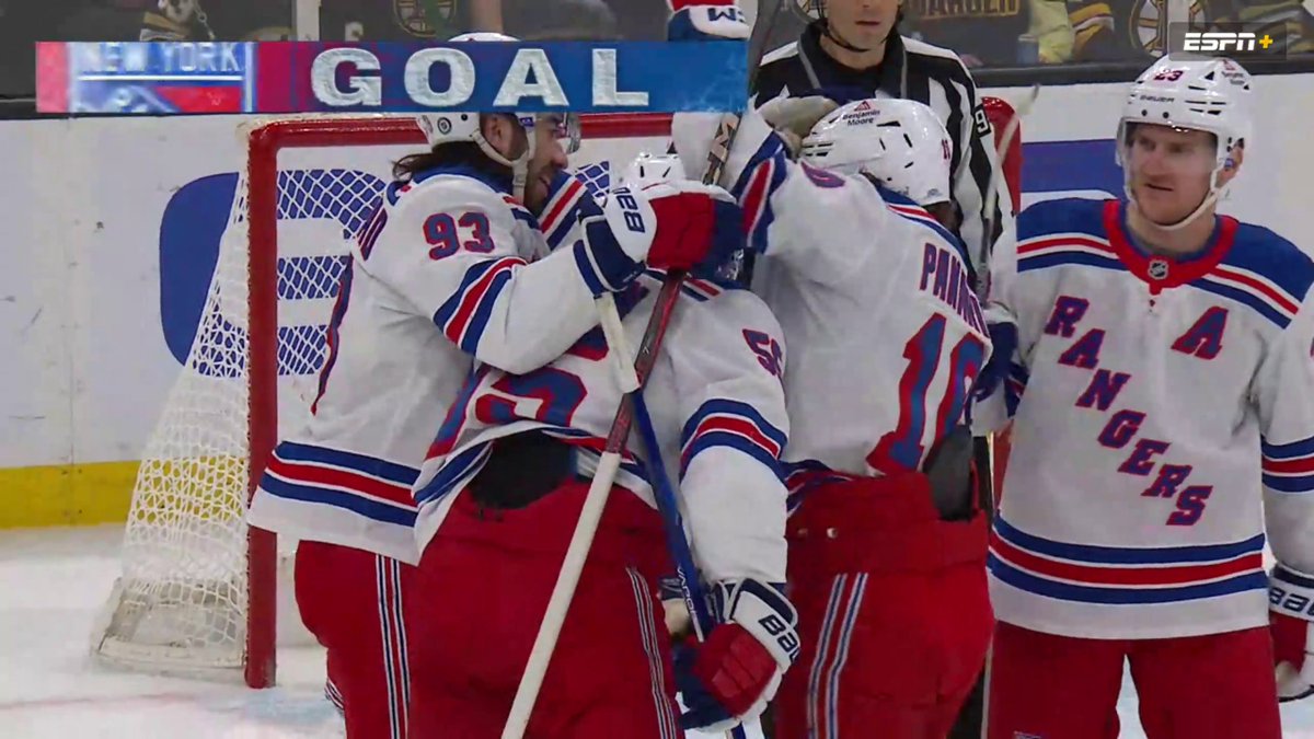 J.T. Miller wasted no time getting his first goal back with the New York Rangers 🗽 📺: ABC/ESPN+