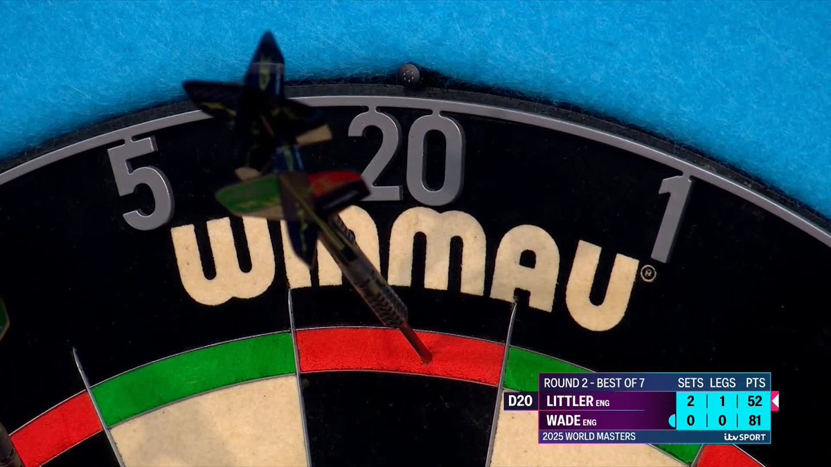 LITTLER ONE SET AWAY! Luke Littler is moving through the gears here! The Nuke makes it six legs without reply to continue the procession against James Wade, averaging 107 in set three! 📺 #WWMasters