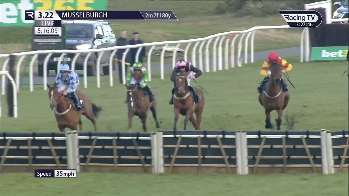 The Musselburgh crowd gave us a good roar over the last there. Made the cheers for Galopin Des Champs seem a bit weak over at Leopardstown