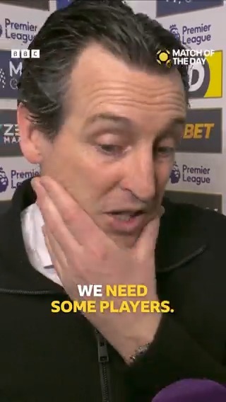 🗣💬 "We need some players!" Unai Emery is keen to see some new arrivals at Aston Villa before the transfer window closes 👥 #BBCFootball