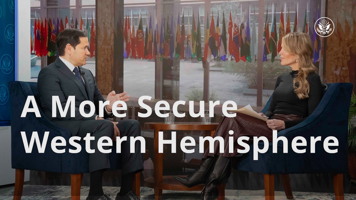 “We’re going to have a Western Hemisphere that’s more secure and our national interests in all parts of the world – that’s the goal – are going to be more secure, from the Arctic, to Central America, to even Africa, and certainly the Indo-Pacific.”– Secretary Marco Rubio in a conversation with The Megyn Kelly Show