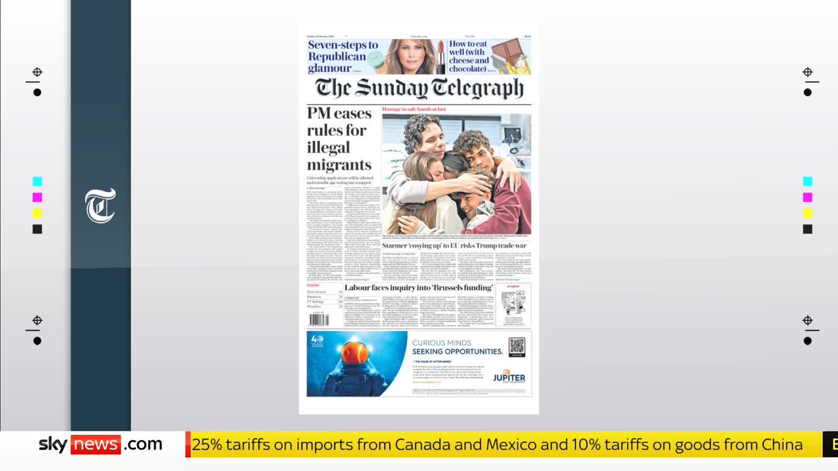 What's on Sunday's front pages? 🗞️ Gillian Joseph takes a first look with James Rampton, columnist at The Independent, and Anita Boateng, former Conservative special adviser. 📺 Sky 501 and YouTube