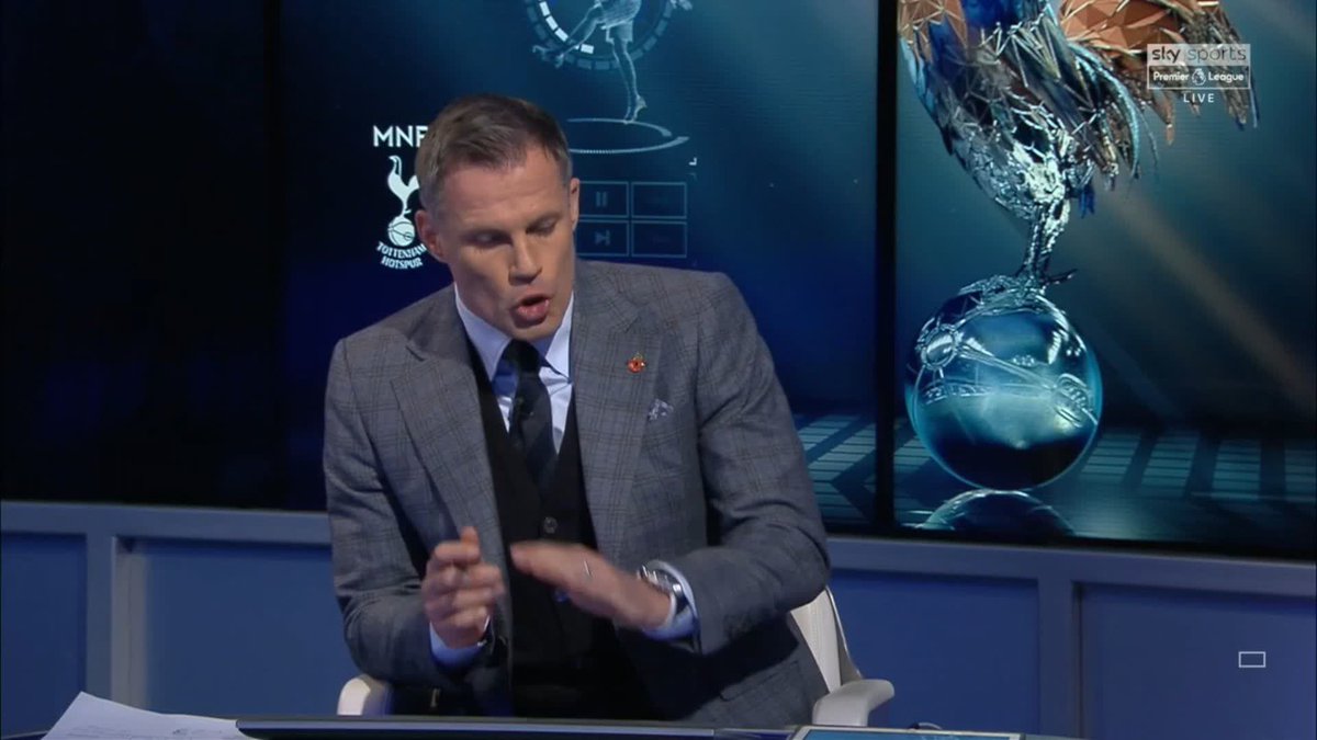 Jamie Carragher in 2018: 🗣️“Tottenham in 5-10yrs this team will break up, the manager will leave… nobody will be going back and looking at net spend & points… they’ll just say ‘did they win anything?’… £29m net spend is NOT acceptable.” Spot on! 👏😮💨