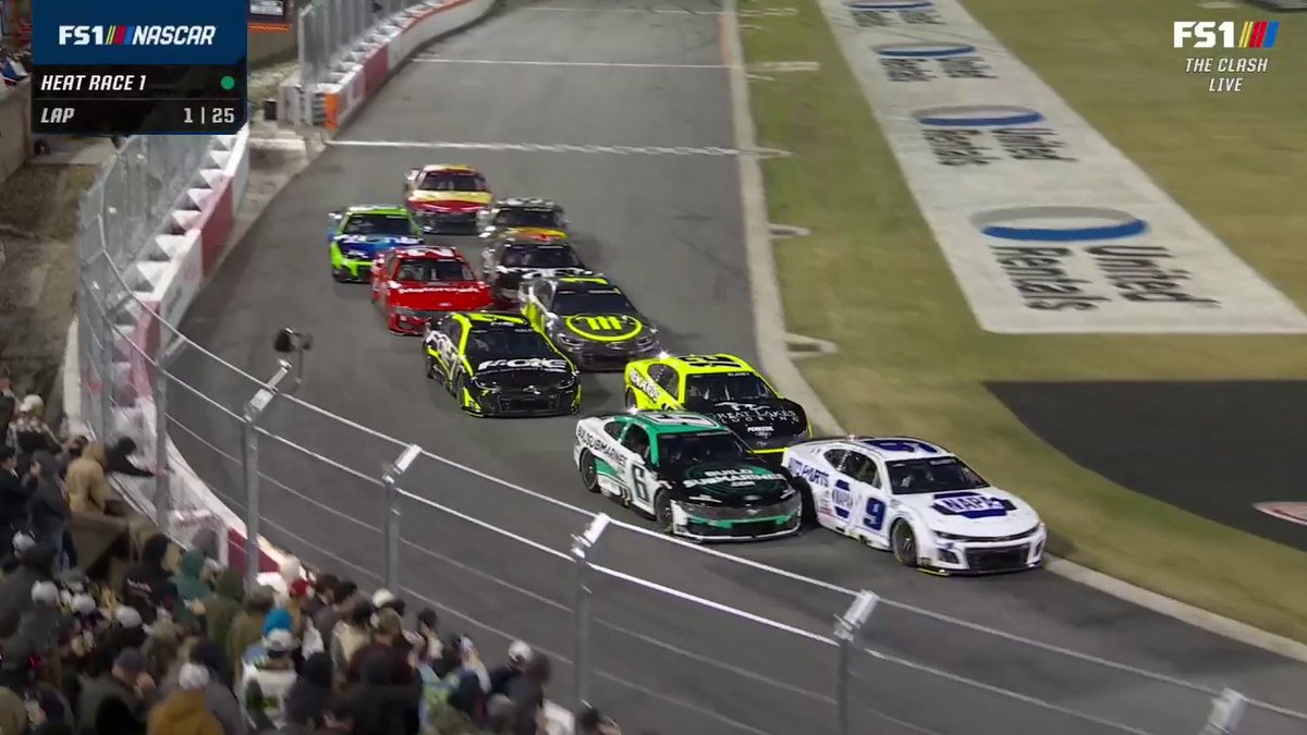 For the first time since August 6, 1971 ... The NASCAR Cup Series is GREEN at Bowman Gray Stadium! Retweet if you're watching on FS1.
