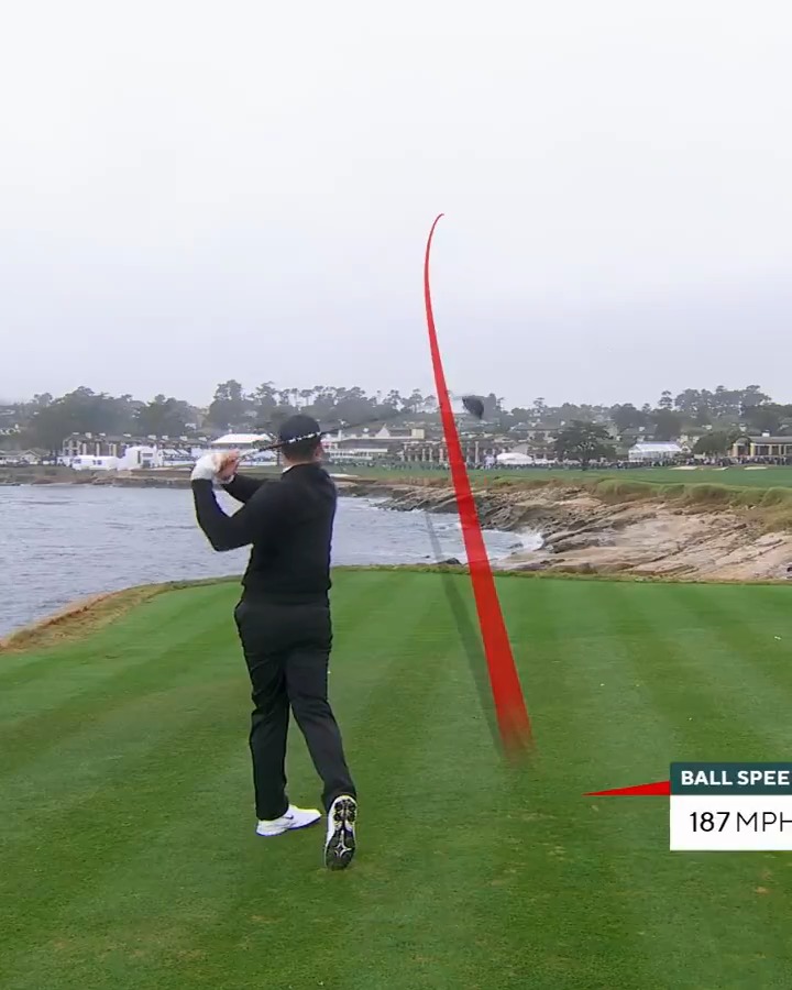 🚀 346 yard drive 🏌️‍♂️ 187 mph ball speed ⬆️ 124 ft apex 📏 Longest drive of the day on 18 Rory McIlroy absolutely launched it.