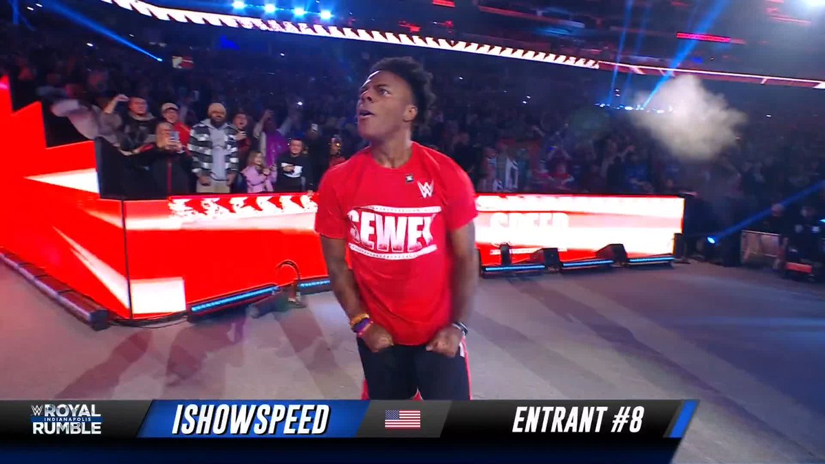 Speed entró a #RoyalRumble y fue DESTRUIDO por Bron Breakker