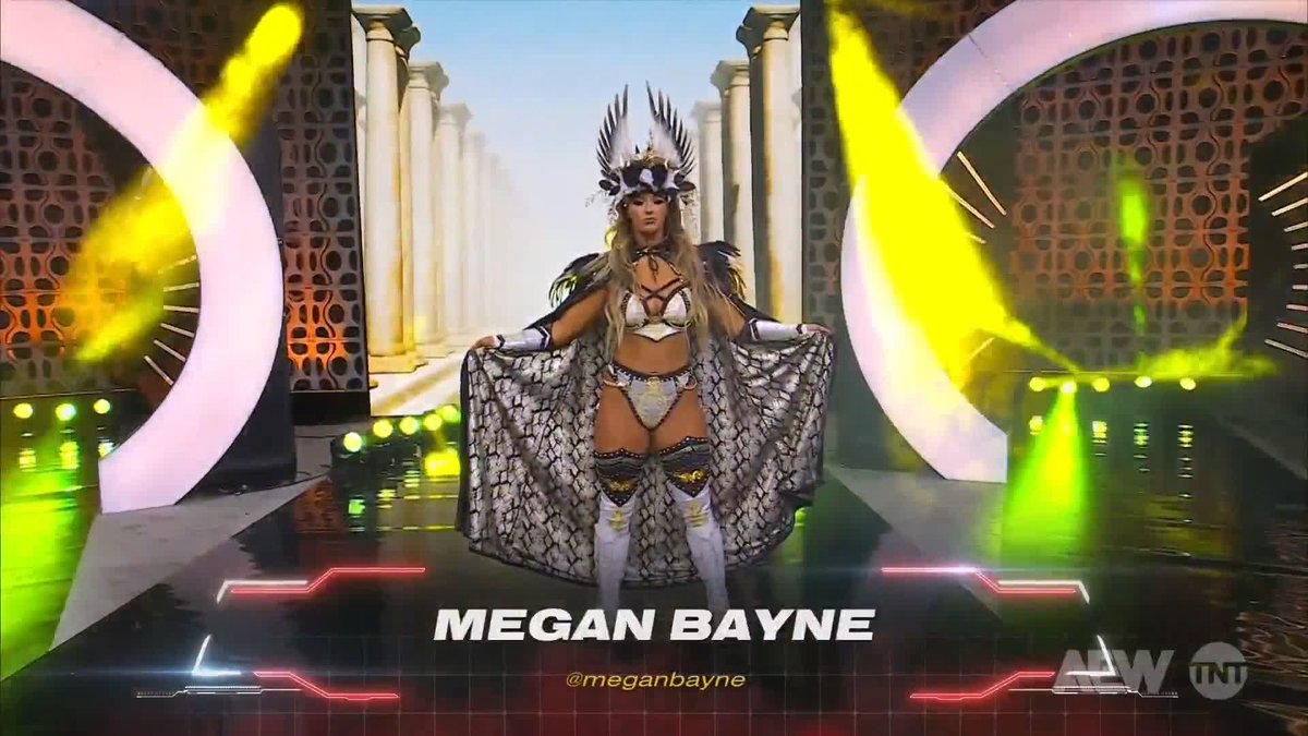 FULL ENTRANCE: Megan Bayne debuts on Collision! Watch #AEWCollision on TNT Drama &amp; HBO Max Sports MEGAN BAYNE ⚡️ メーガン・ベイン