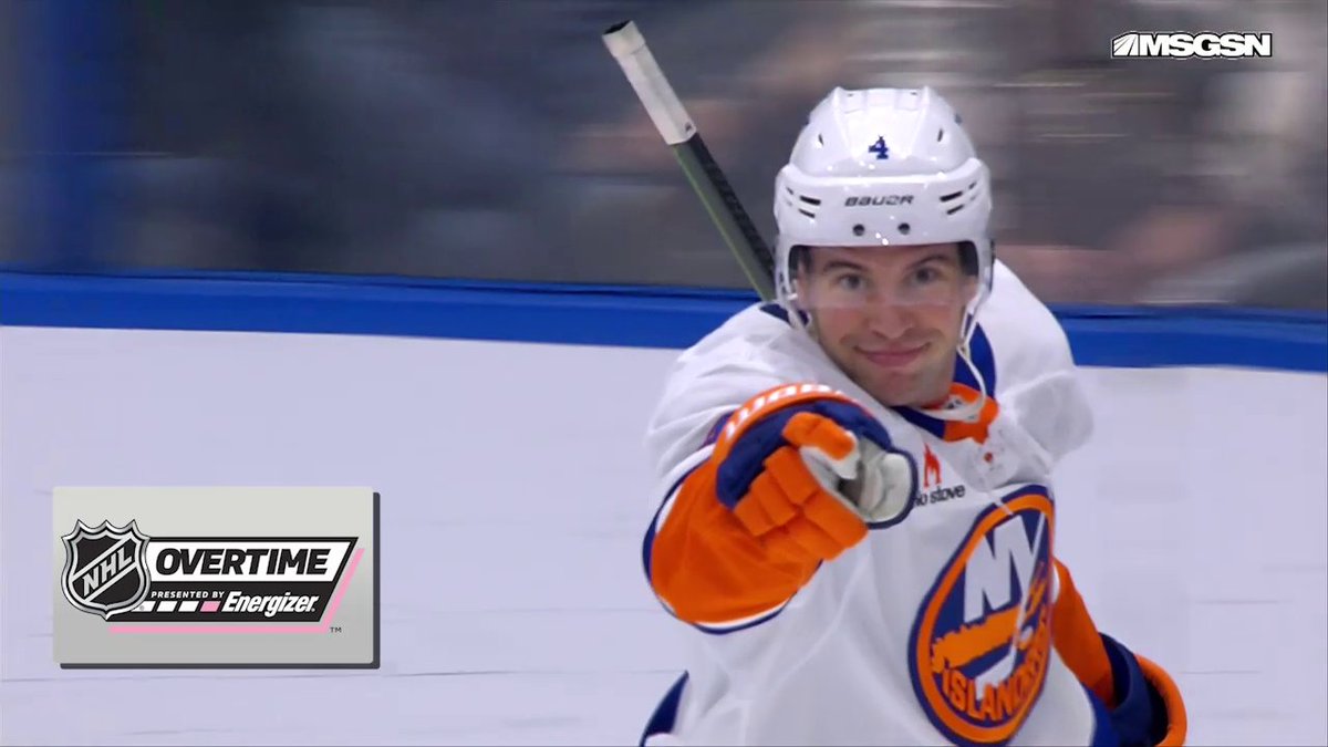HOW 'BOUT THOSE ISLES ๐ฅ Tony DeAngelo buries his first with his new squad in Energizer OT to extend their win streak to seven games!