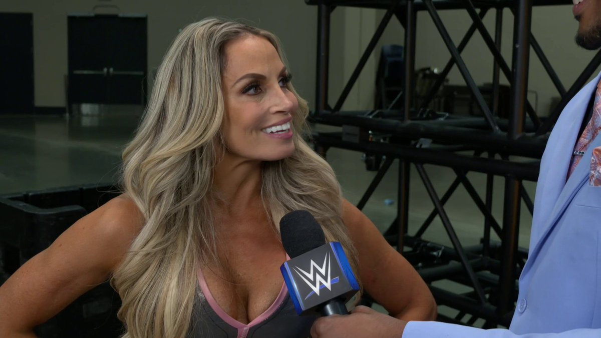 What's going through the mind of Trish Stratus after a huge #RoyalRumble return in Indianapolis?