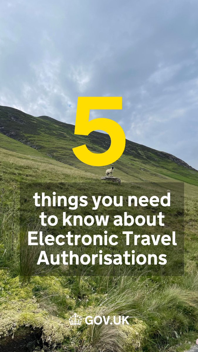 5 things you need to know about Electronic Travel Authorisations (ETAs) Get the latest guidance on 👇 #TravelAdvice #ETA