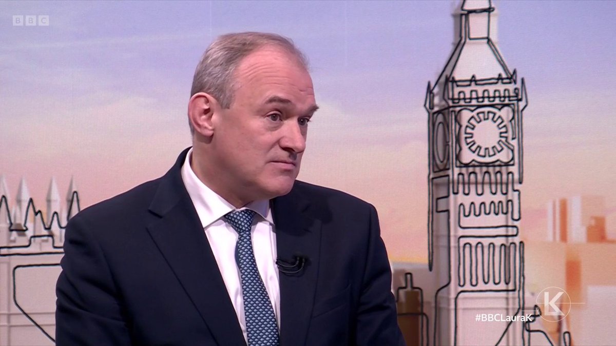 "We believe we should be back at the heart of Europe but... that's a long way off" Liberal Democrat leader Ed Davey says the UK could "turbocharge" its relationship with the EU if Keir Starmer opened negotiations for a customs union #BBCLauraK