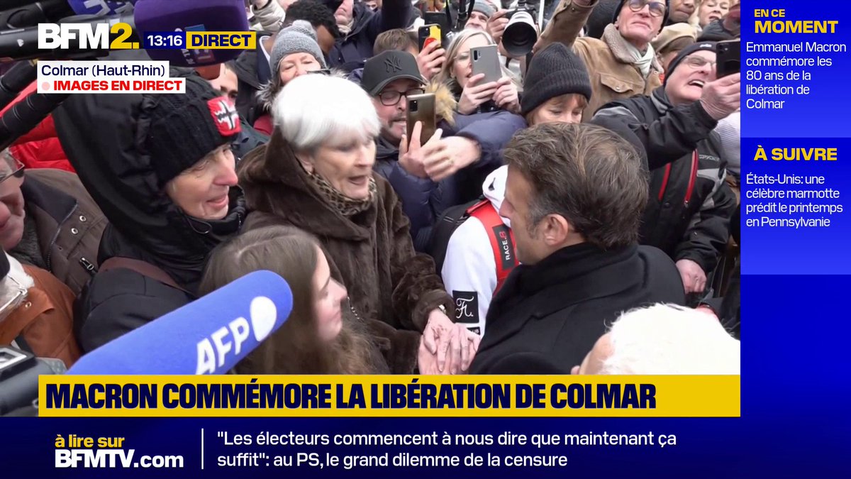 💬 "Les députés ne pensent qu'à eux. Personne ne pense à la France" Emmanuel Macron interpellé lors de la commémoration des 80 ans de la libération de Colmar
