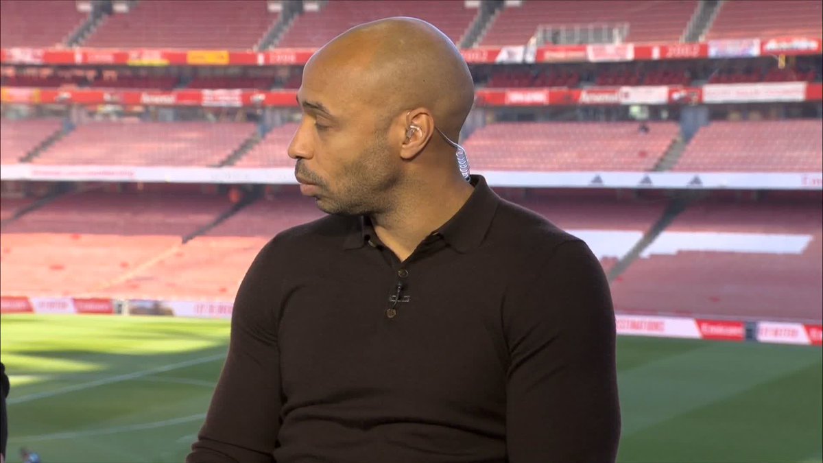 🗣️ "Odegaard used to run the show, he doesn't run the show anymore" Thierry Henry discusses Arsenal's lack of adventure in big games 👇