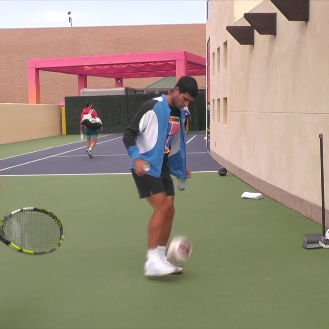 "Carlos Alcaraz is undergoing a medical at Everton" 😳 No tennis fans, not *that* Carlos, but he has the skills if he ever wanted to switch sports! 🎾➡️⚽️