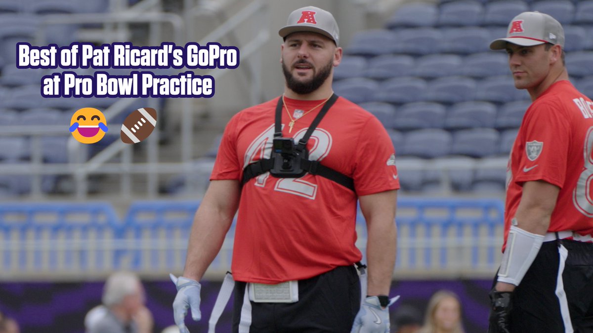 POV you're Pat Ricard 🥞 at Pro Bowl practice 😂