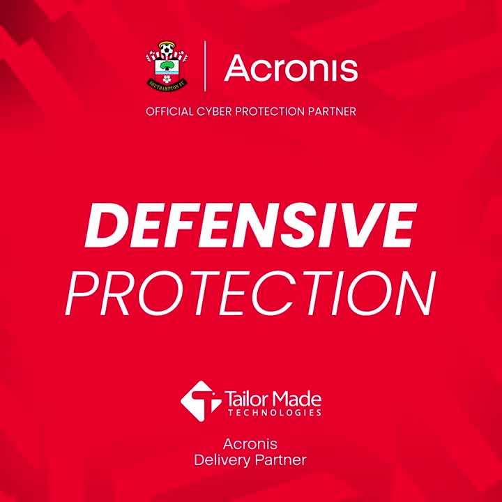 Back in the team. Back making BIG saves. ⛔️ Acronis | Tailor Made Technologies