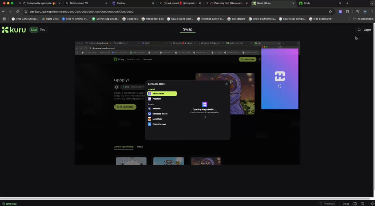 Ghaha 💜 Monad Devnet has never looked better with our partners Kuru &amp; Poply ✨ | Monad NFT Marketplace 😤 With Testnet around the corner, join us, BONK!!! and the top Monad Eco projects for the Ultra Quest...launching soon 👀 🤩 Find out how you can warm up for testnet below ↓