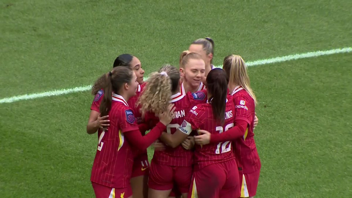 Leanne Kiernan that is cheeky 😮💨 A superb ball into the box from Holland that Kiernan flicks into the net! #BarclaysWSL Liverpool FC Women