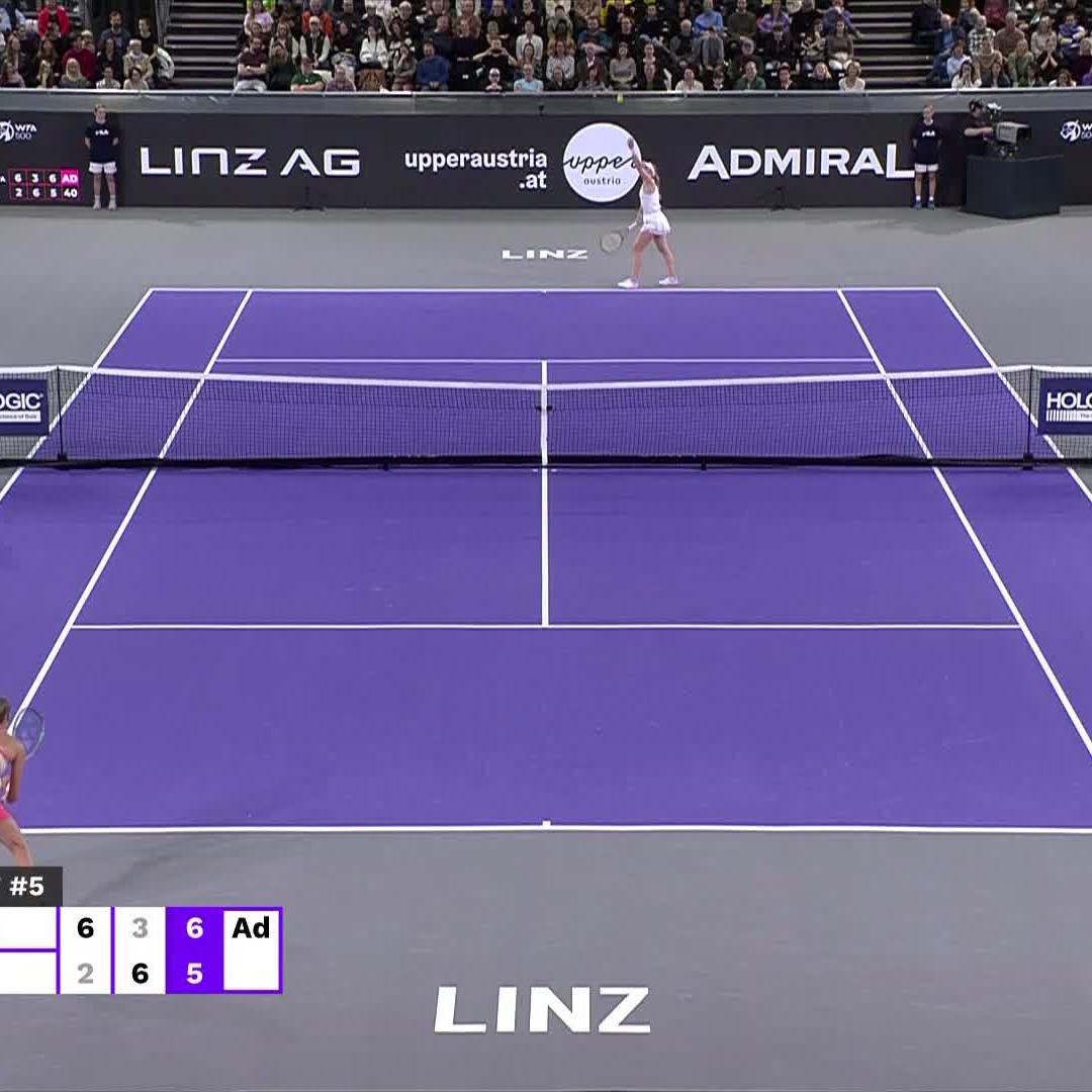 Third times the charm! ✨🏆✨ Alexandrova wins the championship in her third final appearance in Linz! #WTALinz