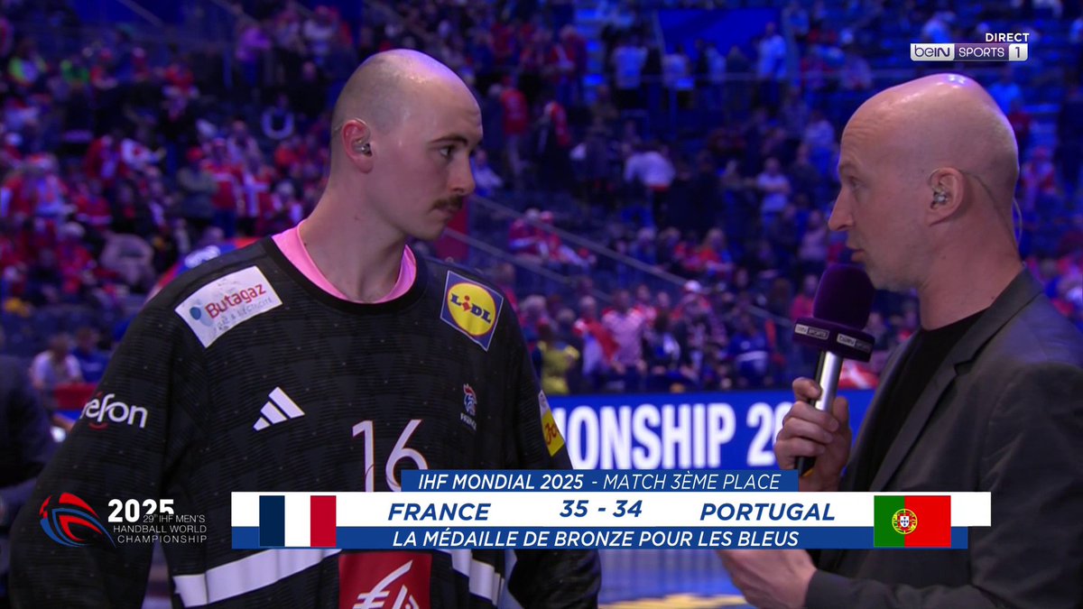 🏆🤾♂️ Mondial de Handball 💬Charles Bolzinger : "On voulait vraiment finir sur des sourires. On va s'appuyer sur ça pour la suite" #HandAction #FRAPOR