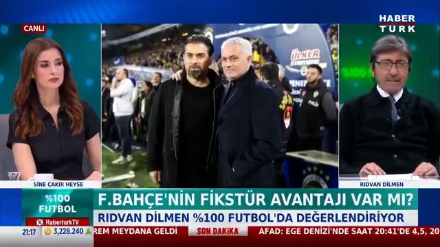 Fenerbahçe 2-0'dan geri döndü... Fenerbahçe'nin fikstür avantajı var mı? Fenerbahçe neleri doğru yaptı? #Yüzde100Futbol'da Rıdvan Dilmen: "Rizespor ilk yarım saat çok iyi bir futbol oynadı. Fenerbahçe beklemediği bir Rizespor gördü."