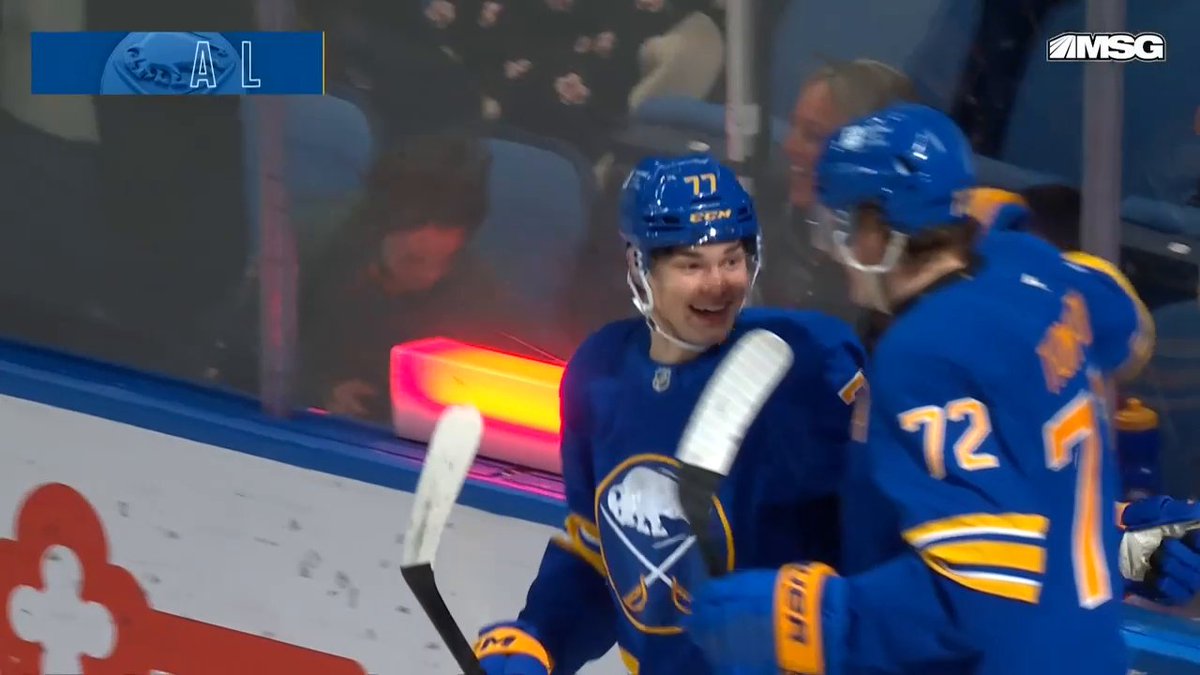 Thompson and Peterka connect to extend the lead for the Buffalo Sabres! 🤩 📺: Sportsnet or stream on Sportsnet+ ➡️