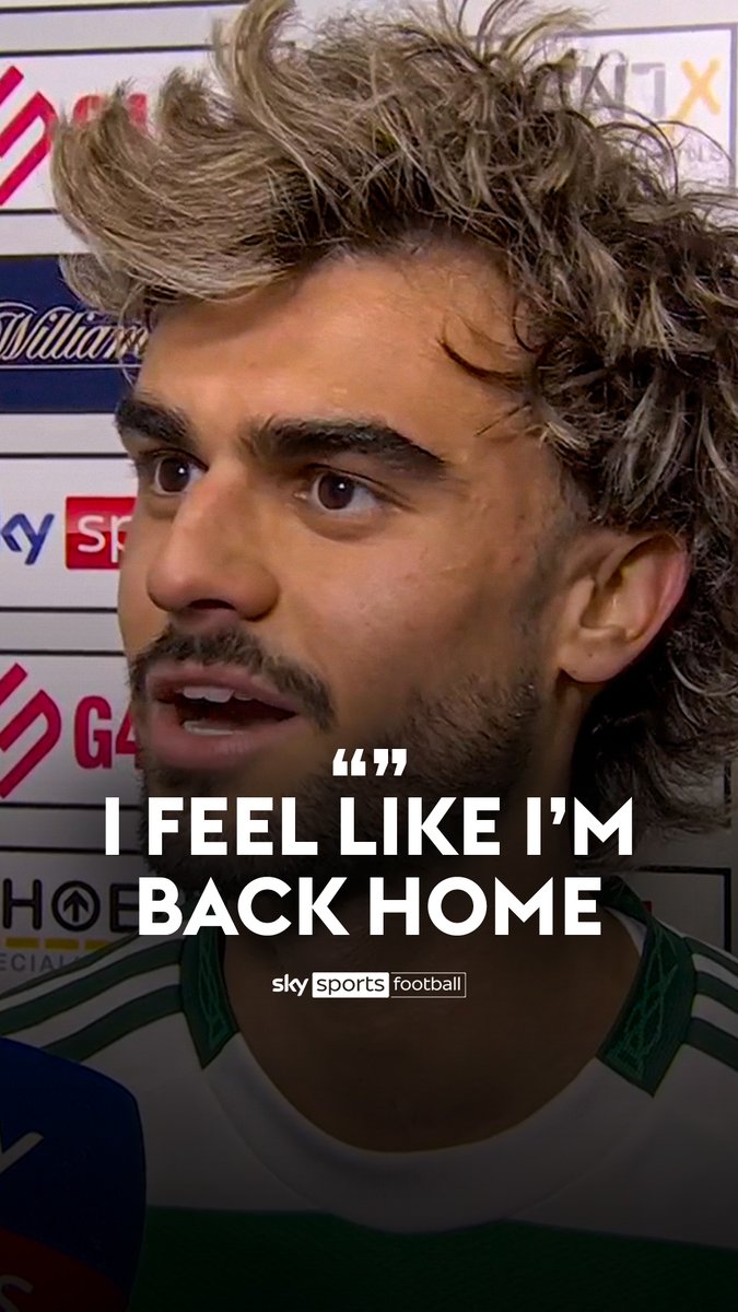 "I feel like I'm back home" Jota reacts to his return to Celtic as his late goal secured a 3-1 win over Motherwell ✊