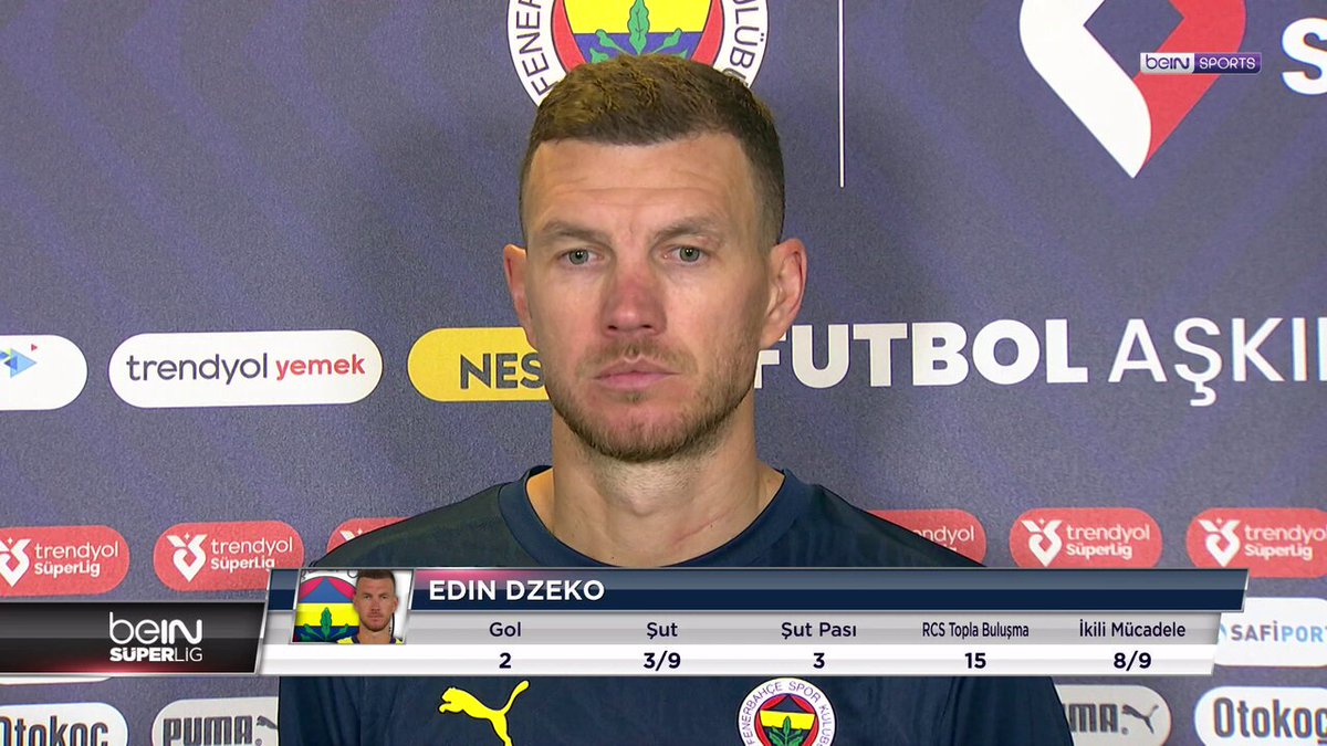 Kaptanımız Edin Dzeko’nun maç sonu açıklamaları…