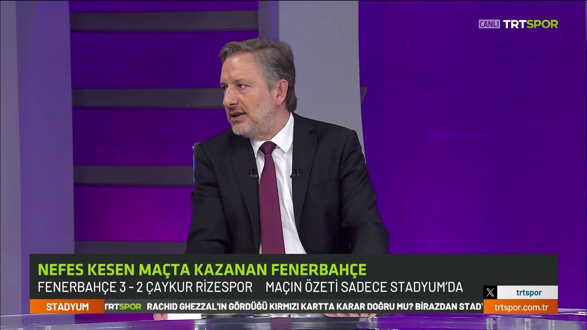 🗣Mehmet Özdilek | Fenerbahçe ilk yarı hep uzun toplarla oynamaya çalıştı ama bu oyun yapısı Fenerbahçe ile bağdaşan bir oyun yapısı değil.