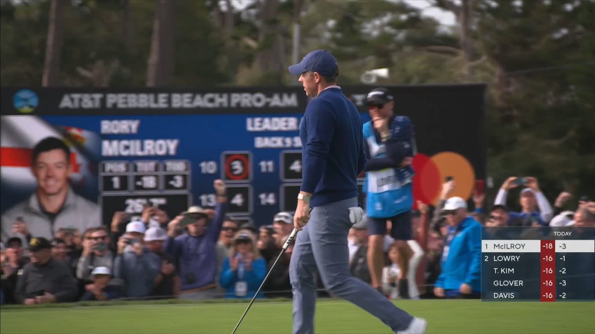 "McIlroy storms to the front" 🤩 An eagle from Rory McIlroy edges him to closer to AT&amp;T Pebble Beach Pro-Am victory 👀