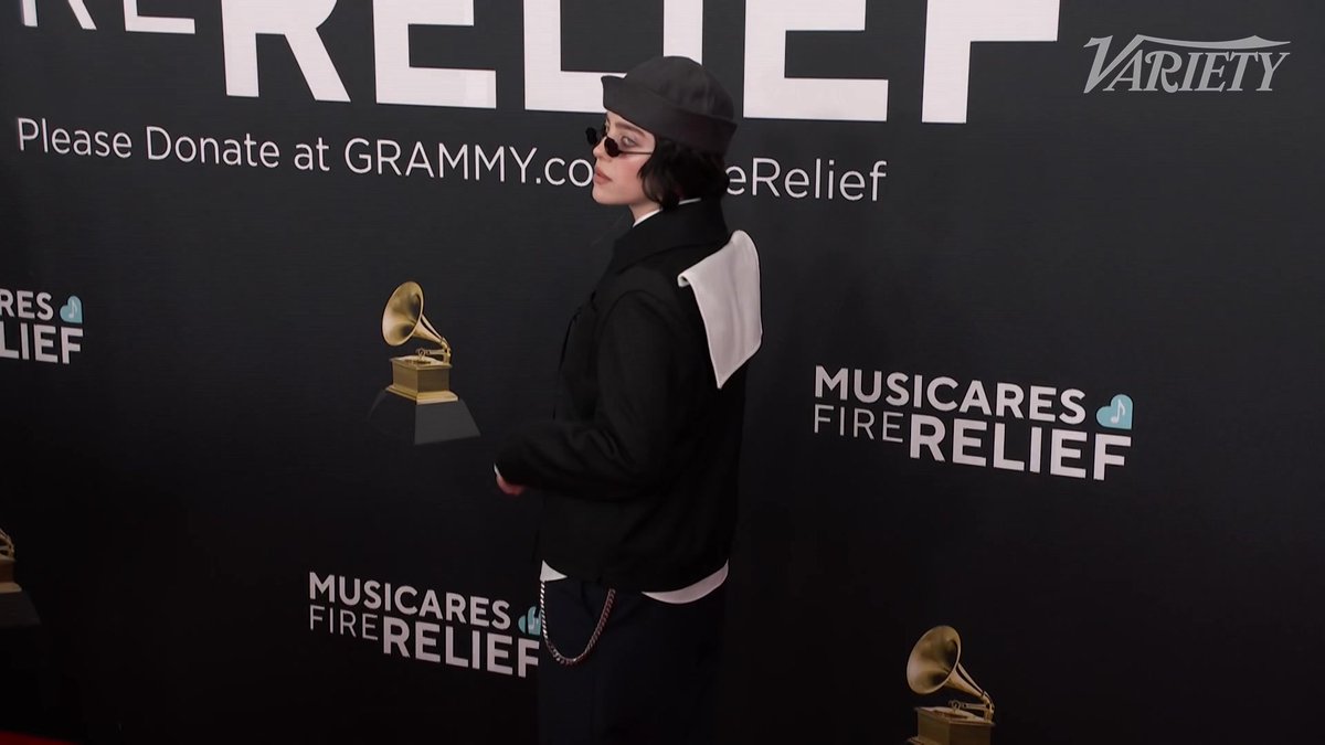 Billie Eilish at the #GRAMMYs.