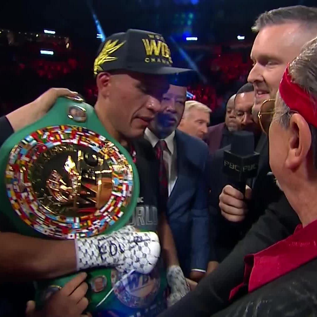 Post-fight analysis from the champion! 🎙️ David Benavidez discusses his victory over Morrell and reveals his future plans. #BenavidezMorrell