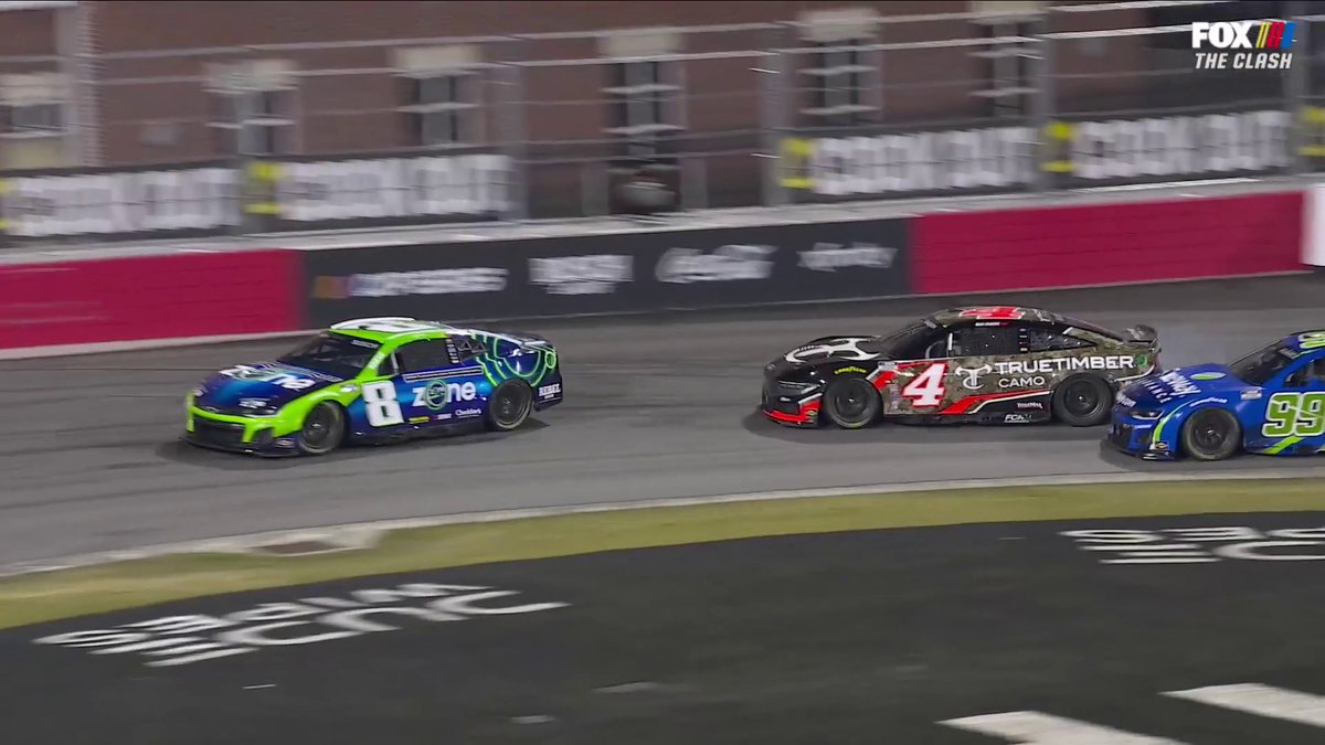 Kyle Busch goes around.