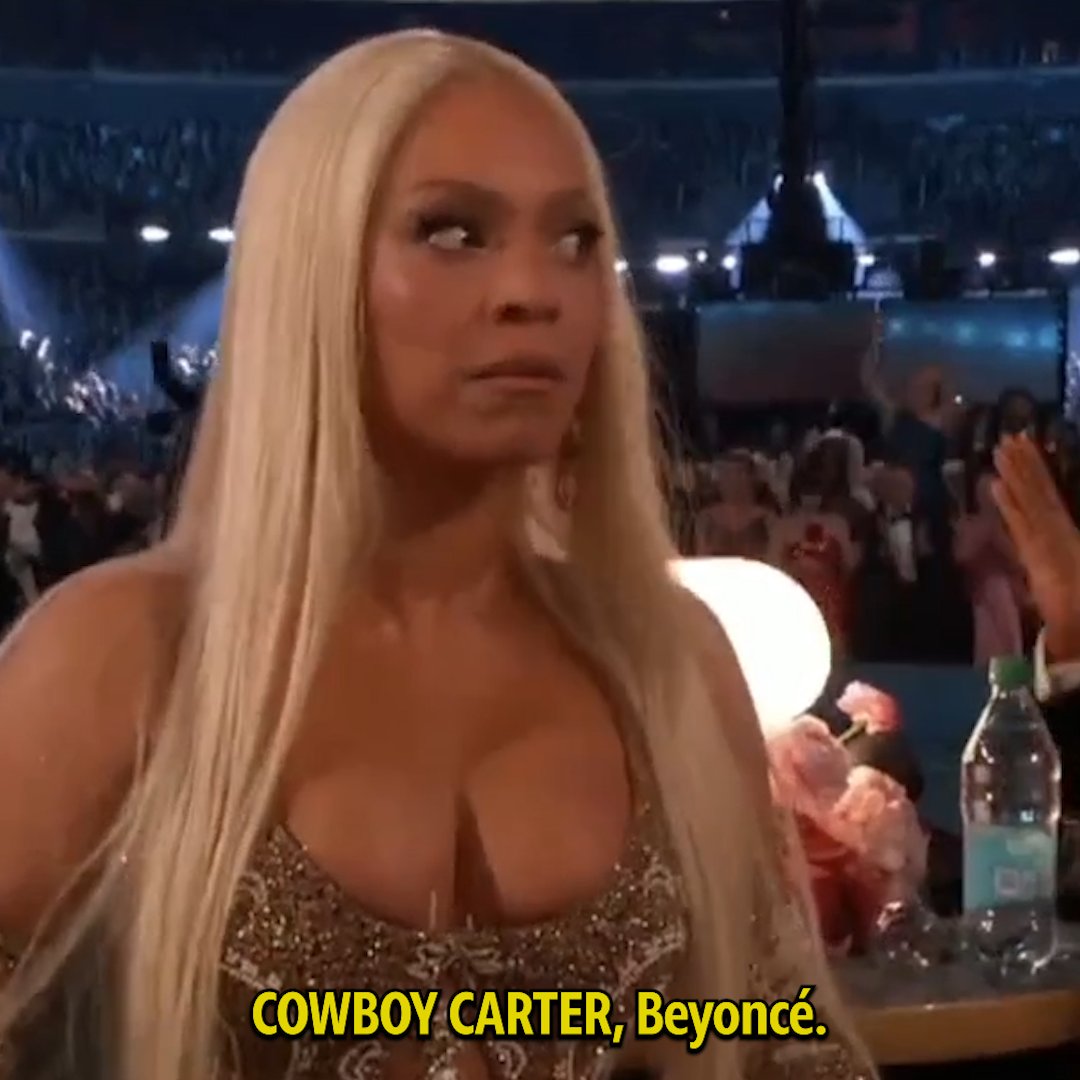 🚨 LEGENDADO | Beyoncé aceita seu 34º Grammy — BEST COUNTRY ALBUM por “COWBOY CARTER”. #GRAMMYs
