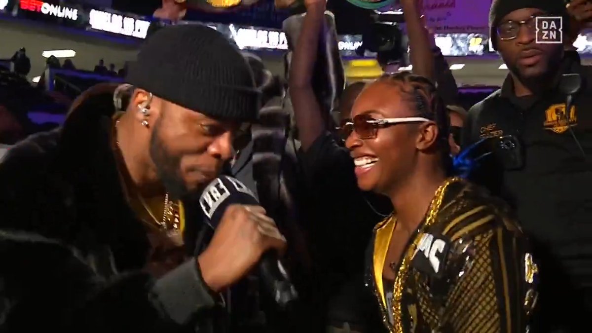 👀 Claressa Gwoat Shields makes her way to the ring ✨ #ShieldsPerkins | Live now on DAZN