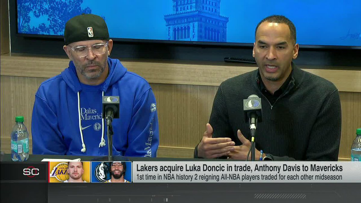 "Time will tell if I'm right." Mavericks GM Nico Harrison after trading Luka Doncic in the blockbuster deal for Anthony Davis.