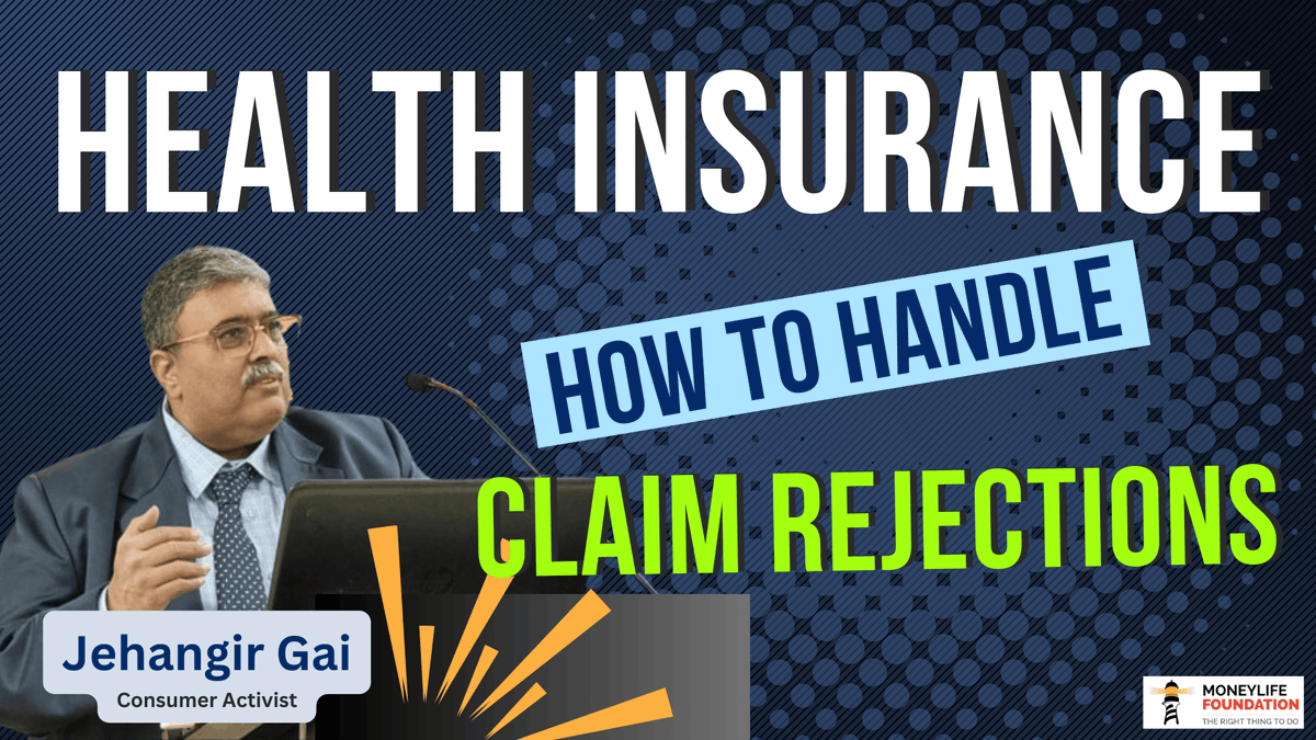 🚨Health insurance claim rejections?🚨 Watch Jehangir Gai, leading consumer activist, as he reveals: ✅ Why claims get rejected ⚠️ Malpractices by health insurers 💡 How to fight back &amp; protect your rights 🎥 #HealthInsurance #ConsumerRights Sucheta Dalal @moneylifers Yogesh Sapkale