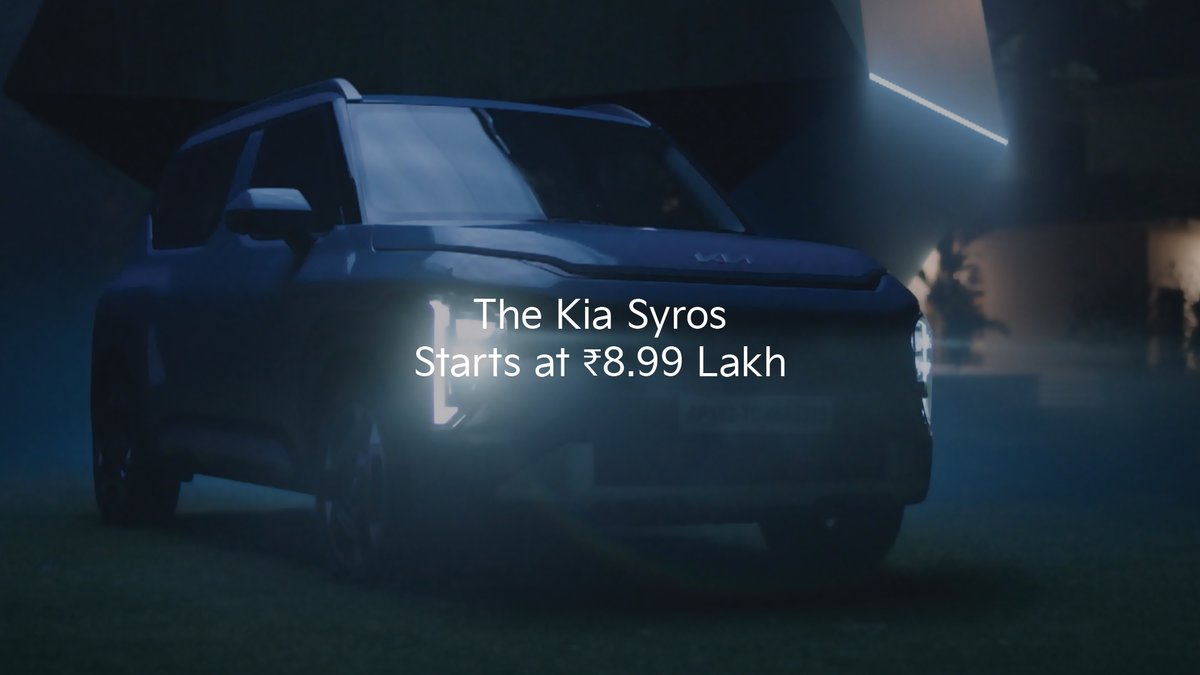 The wait is over. The future is here. The Kia Syros - the revolutionary SUV with bold tall boy design, cutting-edge tech and unmatched comfort now starts at just ₹8.99 Lakh only. Book a test drive today and experience the future of SUVs in action! #KiaIndia #TheKiaSyros