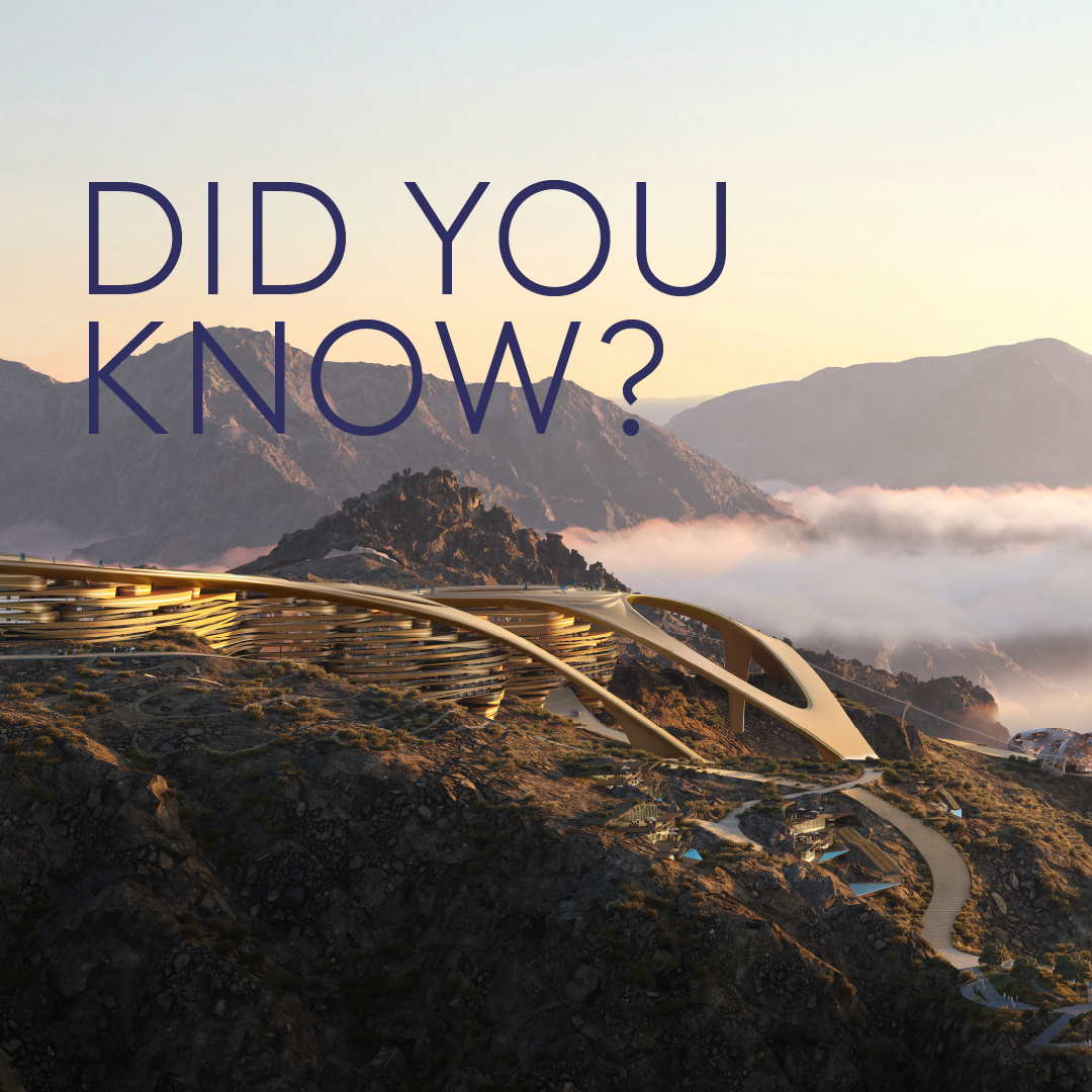 The Ski Village in Trojena will offer year-round fun. From sunny summer skies to snow-filled winters, the slopes will always be ready. #Trojena #NEOM