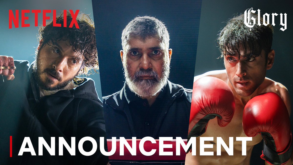 It's going to be a knockout 🥊 Pulkit Samrat, Divyenndu &amp; Suvinder Vicky in all their glory star in this high-adrenaline thriller about family, greed and drama 🔥 Glory is coming soon, only on Netflix! #Glory #GloryOnNetflix #NextOnNetflixIndia