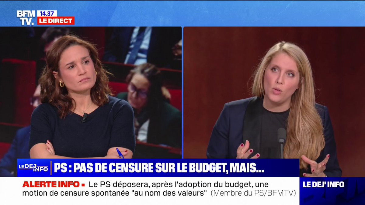 Le Parti socialiste va déposer, après l'adoption du budget, une motion de censure spontanée qui fera référence au terme de "submersion migratoire" utilisée par François Bayrou