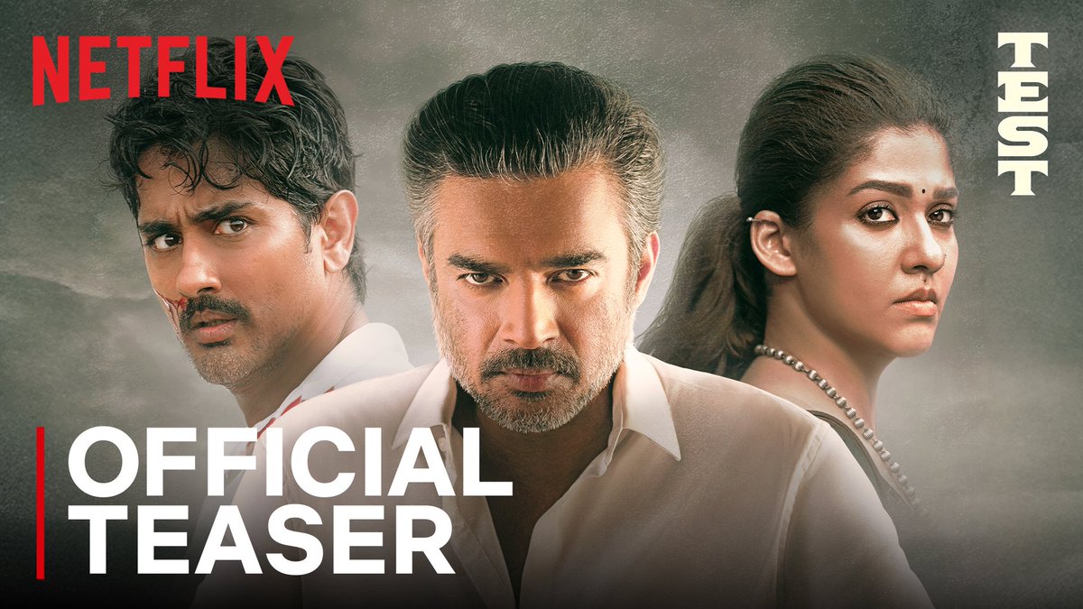 Sports. Drama. And a hat-trick of a cast. This pitch is all set for this test of life 🏏💥 TEST, a sports drama starring Ranganathan Madhavan, Nayanthara✨, and #Siddharth is coming soon, only on Netflix. #TEST #TESTOnNetflix #NextOnNetflixIndia