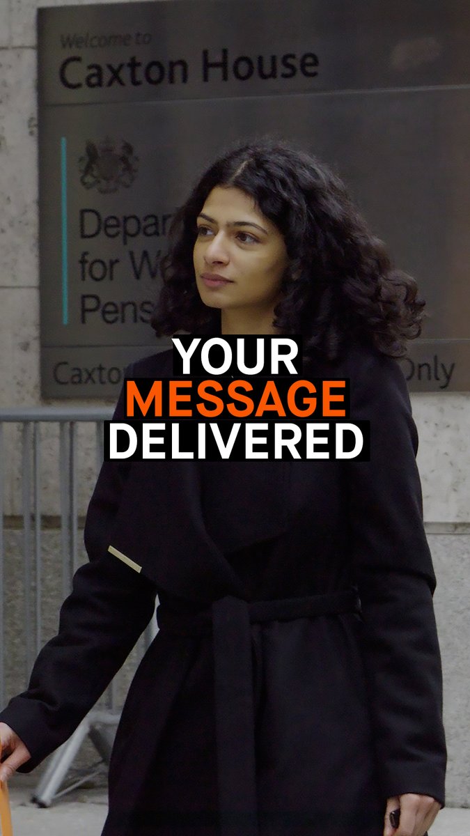🚨 We’re outside the #DWP delivering your message to stop the government from spying on all of our bank accounts. Over 220,000 of you signed our petition opposing these powers ahead of them returning to Parliament today Help us get the petition to 250,000.
