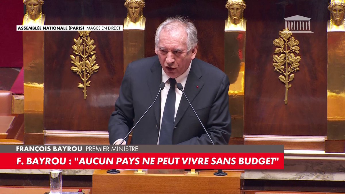 🇫🇷 ALERTE - François Bayrou DÉCLENCHE le 49.3 sur le budget de l’État, risquant ainsi de CHUTER avec son GOUVERNEMENT.