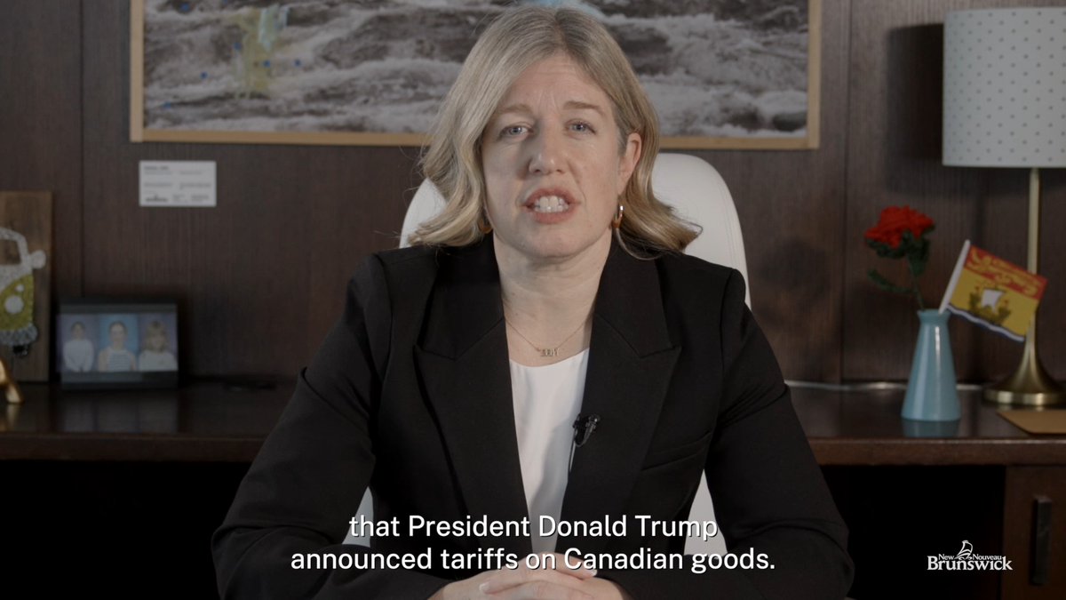 In response to the 25% tariffs on Canadian goods announced by United States President Donald Trump we are prepared to defend and support New Brunswickers and help end these tariffs through a number of immediate measures including: • Directing NB Liquor to cease purchasing U.S. alcohol and to remove their products from the shelves. • Reviewing the government’s procurement and stop the signing of deals with United States companies, except for critical services for New Brunswickers that cannot be immediately replaced. • Having Opportunities NB and the Department of Post-Secondary Education, Training and Labour finalize, in line with federal support, programs to support workers and entrepreneurs. Details are to be announced soon. • Reviewing internal trade barriers to strengthen the Canadian economy in collaboration with federal, provincial and territorial governments. Visit for more information.