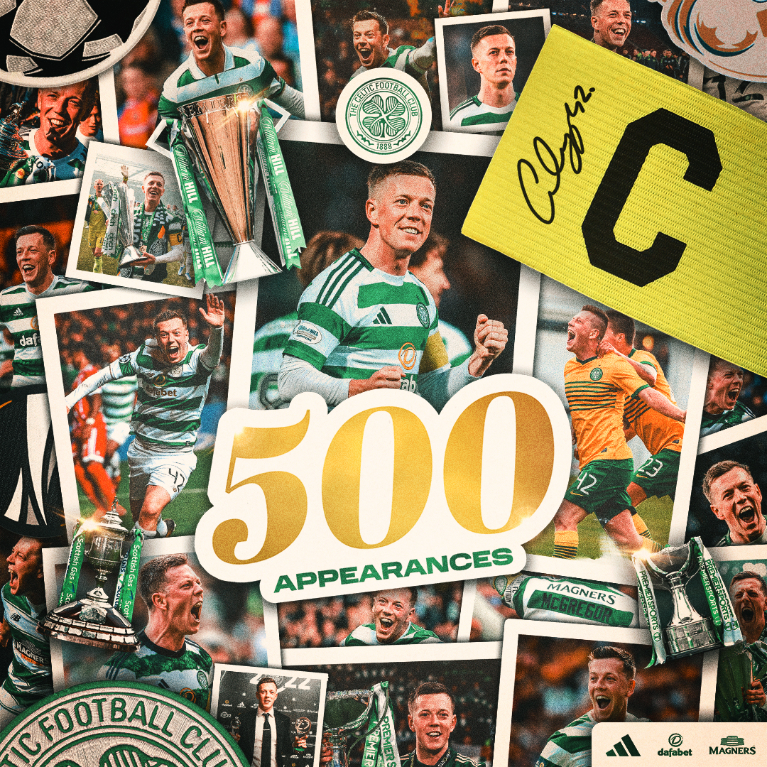⚽️ Callum 500 ⚽️ Our Captain looks back on some of his most important goals for Celtic in a Celtic TV exclusive. Here he is with goal number 1. To watch in full head to