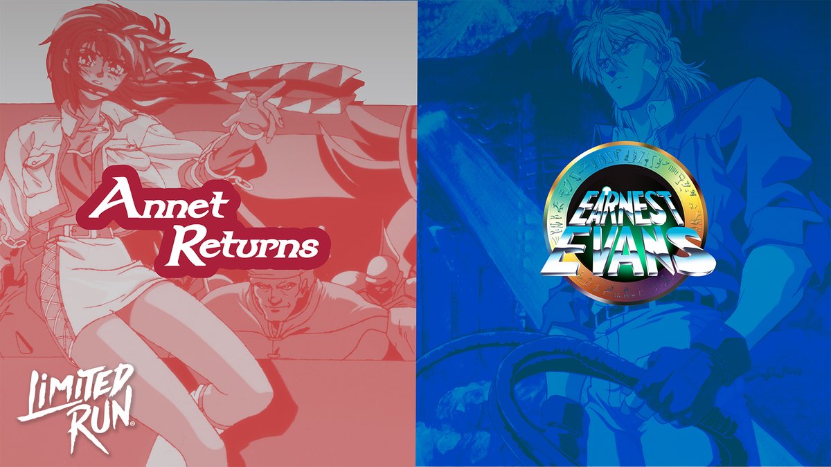Available with English VA for the first time—Wolf Team’s (Tales RPG series) 16-bit CD collaborations with Madhouse (Trigun, Cardcaptor Sakura) are here! Earnest Evans and Annet Returns will be available for pre-order on Friday, Feb. 7th! Wishlist and learn more today!