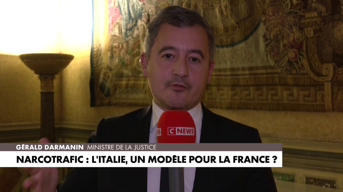 Gérald Darmanin : «Il faudrait au moins cinq prisons de haute sécurité pour mettre à l’isolement total les plus gros narcotraficants de France», estime le ministre de la Justice.